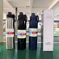 Nouvelle tasse isotherme sous vide en acier inoxydable 304, grande capacité, portable pour sports de plein air, isolation 6-12 heures, cadeaux d'affaires
