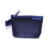 Sac à crayons transparent en nylon personnalisé, grande capacité, pochette pour cartes-clés, porte-monnaie, pochette de rangement pour papeterie avec fermeture éclair, sacs à stylos en maille