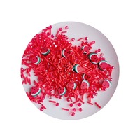500G Watermeloenvruchten Plakjes Polymeer Klei Hagelslag Voor Slijmvulmateriaal Cake Topping Decor Diy Ambachten Shaker Filler
