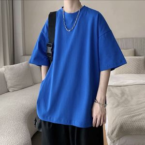 Camiseta de Algodón Grueso con Estampado Serigrafiado, Diseño Sólido, 100% Algodón de Alta Calidad, Talla Grande, Estilo Hip Hop, Unisex, Ropa Urbana - Product Image 3