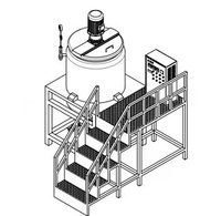 Machine de fabrication de shampoing et de gel douche, mélangeur de liquides, agitateur, lave-vaisselle, mélangeur de liquides, réservoir de chauffage et de refroidissement