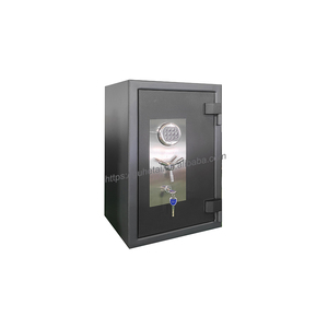 Caja Fuerte para Armas con Cerradura Electrónica de Código y Llave, con Opción de Huella Dactilar, Negra, con Manija de 3 Brazos, Económica, de Acero, Modelo Lion JY-68 - Product Image 1