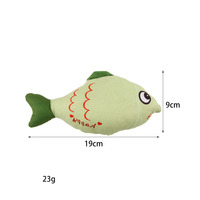 Nouveaux jouets pour chat à l'herbe à chat, clown imitant un poisson, jouet en peluche pour chat, jouets à mâcher pour chat