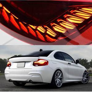 Feux Arrière <span class=keywords><strong>LED</strong></span> pour BMW Série 2 M2 2014-2022 <span class=keywords><strong>Clignotant</strong></span> Séquentiel Animation de Démarrage Phares Arrière - Product Image 4