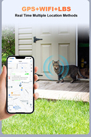 Traceur GPS pour animaux de compagnie G67 4G, étanche IP67, LED arc-en-ciel, localisation en temps réel, Android IOS, chiens, chats