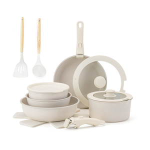 Removable Handle <strong>Pots</strong> <strong>and</strong> <strong>Pans</strong> <strong>Set</strong> Aluminum Non-stick Frying <strong>Pan</strong> Wholesale Hot Selling <strong>Induction</strong> Cooker Detachable 17PCS/<strong>SET</strong> Df - Product Image 1
