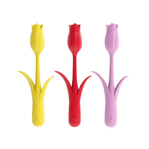 Vibrateur en forme de <span class=keywords><strong>tulipe</strong></span>, jouets sexuels pour femmes, léchage de la langue, clitoris, mamelon, 10 modes de vibration, vibrateurs pour femmes, point G - Product Image 1