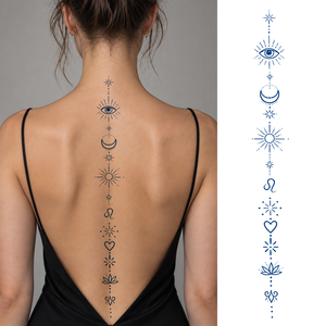 Tatuaggio Temporaneo da <span class=keywords><strong>Donna</strong></span> Sexy per la Schiena, Nuova Moda, 2 Settimane, Carino, alle Erbe, Jagua Gardenia, Adesivo Semi-Permanente - Vendita all'Ingrosso - Product Image 1