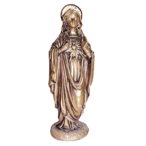 Vendita calda Personalizzati Fatti A Mano In Resina Bronzo Religiosa Cattolica Cristiana Figura Artigianato