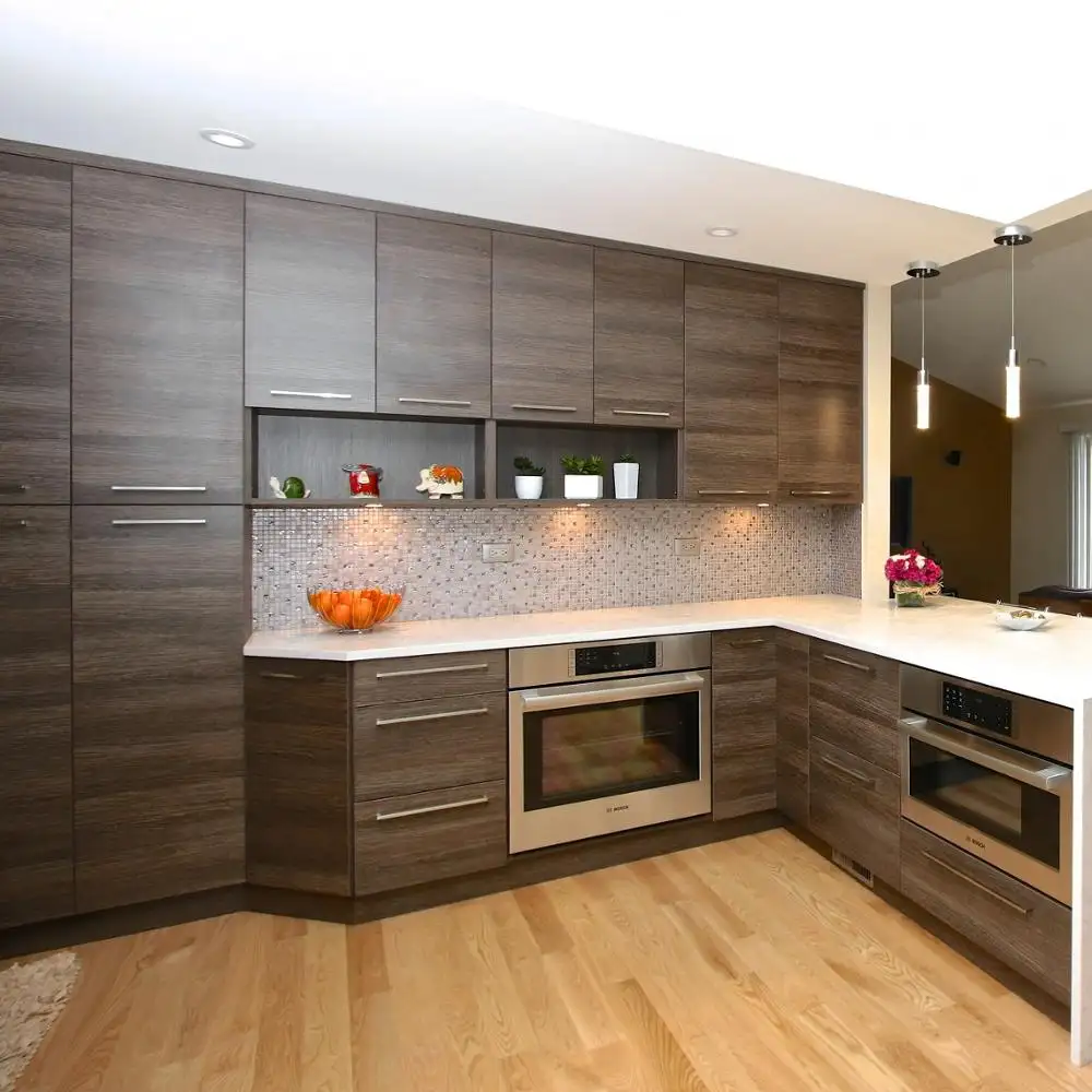 DAIYA black kitchen cabinets with kitchen cabinet inside plywood kitchen