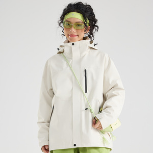 <span class=keywords><strong>Veste</strong></span> <span class=keywords><strong>polaire</strong></span> à capuche unisexe 3-en-1 avec logo, ensemble imperméable deux pièces pour vêtements de travail d'hiver - Product Image 4