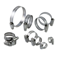 Kit d'assortiment de colliers de serrage miniatures standard en acier inoxydable de qualité industrielle YDS 430, 38 pièces, système de mesure métrique