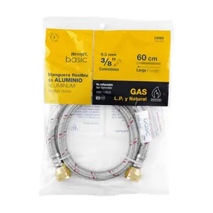 Master with 36 units <b>Gas</b> <b>hose</b>, aluminum, 3/8', 60 cm, FOSET BASIC - Product Image 4