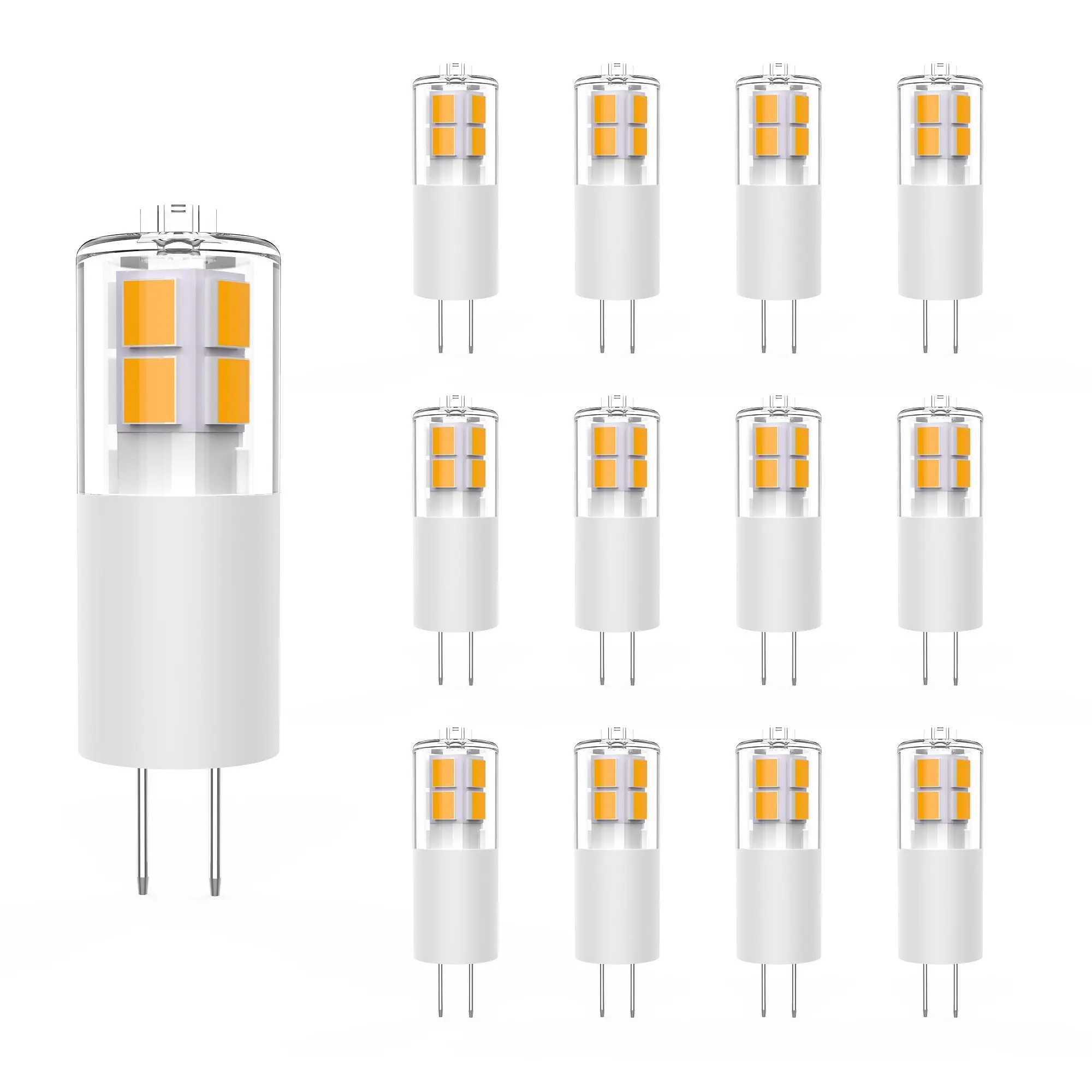 Baoming G4 G8 G9 LED luce di mais 2W risparmio energetico 12V cristallo ceramica lampadario Led mais lampadina