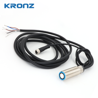 KRONZ pour capteur à ultrasons réglable, sortie analogique 4-20mA, sortie de commutation NPN, portée 20-60mm, mode NO/NC, IP67, industriel