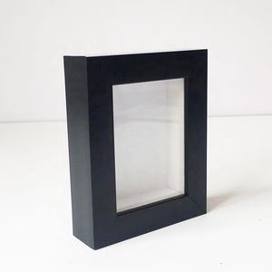 Decorazione domestica 3d cornice in miniatura 3x4 pollici scatole ombra nera per campione - Product Image 1