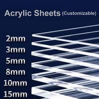 Service de coupe de film PE de feuilles acryliques givrées transparentes PMMA écologiques de dimensionnement personnalisé épaisseur 1mm-15mm taille 1250x2450