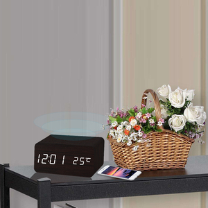 Mẫu miễn phí ewetime LED đồng hồ báo thức với sạc không dây cho Văn phòng Phòng phòng khách nhà bếp sử dụng các biện pháp hộ gia đình nhiệt độ - Product Image 6