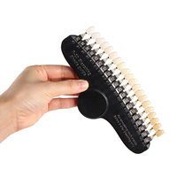 Guía Profesional de Blanqueamiento Dental R20, 20 Tonos, Tabla de Combinación de Colores Dentales con Espejo, Suministros para Blanqueamiento Dental