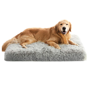 Hoge Kwaliteit Milieuvriendelijk Groot Hondenbed Met Afneembare Hoes Onverwoestbaar Kauwbestendig Orthopedisch Schuim Stevige Rechthoekige Vorm - Product Image 1