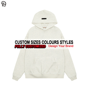 Felpa con cappuccio in pile da uomo con Logo personalizzato felpa con cappuccio Ultra morbida con maniche lunghe top abiti da uomo con tasche - Product Image 5