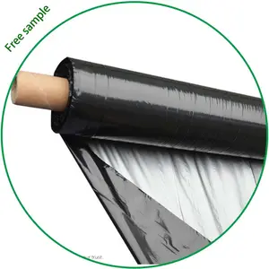 UV Resistant Ground Covering Agricultural Silver Black Mulch Greenhouse Plastic Film Plastic Film