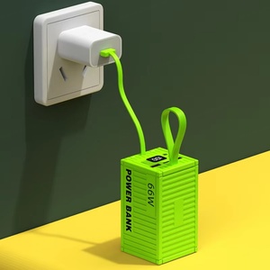 แบตสำรองคุณภาพดี 20000 มิลลิแอมป์ชั่วโมง ชาร์จเร็วฉุกเฉิน พอร์ต USB คู่ พร้อมไฟ LED แบตเตอรี่ลิเธียมโพลิเมอร์ สำหรับโทรศัพท์มือถือ - Product Image 5