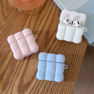 Étui rigide en silicone souple de couleur unie pour Apple Airpods 1 2 4 <span class=keywords><strong>Pro</strong></span> 3, housse pour écouteurs sans fil, boîte de charge antichoc - Product Image 1