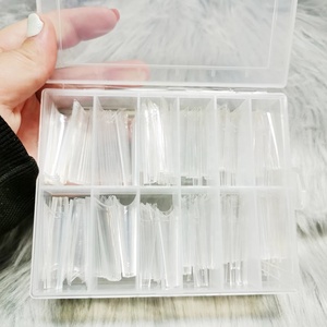 240 unids/caja XXL puntas de <span class=keywords><strong>uñas</strong></span> de ataúd <span class=keywords><strong>Extra</strong></span> <span class=keywords><strong>largas</strong></span> media cubierta transparente/<span class=keywords><strong>uñas</strong></span> postizas naturales Prensa en suministro de salón de acrílico <span class=keywords><strong>uñas</strong></span> postizas - Product Image 3