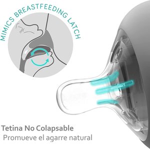Tétine <span class=keywords><strong>en</strong></span> silicone <span class=keywords><strong>de</strong></span> remplacement sans BPA pour bébé <span class=keywords><strong>de</strong></span> 0 à 12 mois, accessoires pour biberon, débit moyen, matériau sûr pour l'alimentation du bébé - Product Image 4