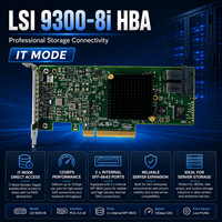 Tarjeta HBA LSI SAS 9300-8i Pre-flashed, Modo IT, SAS3008, 8 Puertos, 12Gb/s, SAS SATA PCIe3.0 X8, 2*SFF8643, ZFS, TrueNAS, UnRAID
