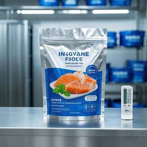 Sacs d'emballage d'aliments surgelés imprimés sur mesure pochettes zip-lock sous vide multicouches pour film barrière poisson/viande/fruits de mer avec impression - Product Image 5