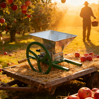 Machine à écraser les pommes manuelle professionnelle en acier inoxydable, broyeur de fruits pour la fabrication de vin et de cidre, équipement pour la cuisine à domicile