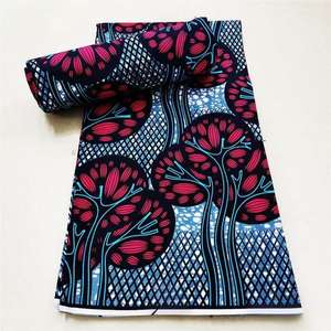 100% 면 코마사 슈퍼 홀란다이즈 왁스 바틱 패턴 직조 위프트 니트 142gsm 난연성 홈 텍스타일 의류 드레스 - Product Image 3