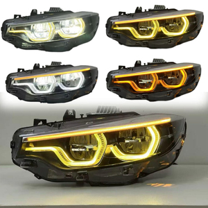 <span class=keywords><strong>Faro</strong></span> Delantero Auto V2 Ikon Iconic 1:1 de Tres Colores para <span class=keywords><strong>BMW</strong></span> <span class=keywords><strong>Serie</strong></span> <span class=keywords><strong>4</strong></span> F32 F33 F36 F80 M3 M4 F82 2013-2019, Amarillo, Blanco, Ámbar, DRL - Product Image 1