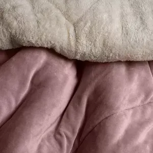 Couette Borrega Vianney en microfibre, toutes saisons, pour lit King Size et Queen Size, style moderne, unie, avec surpiqûres, pour usage domestique - Product Image 5