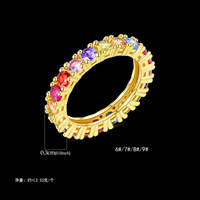 Modyle — bague de mariage en cristal cz, grand cercle brillant, fantaisie, en zircone cubique, coloré, en or 18 carats avec diamant