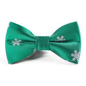 New Children's Christmas Party Performance 9*5cm <strong>Bow</strong> Tie Snowflake Red Green Tree Adjustable <strong>Elastic</strong> Band Bowknot Bowtie - Product Image 6