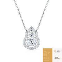 Collier moderne et minimaliste pour femme, style trajet estival, en argent 925, orné de moissanite et de diamants, chaîne O scintillante, inaltérable