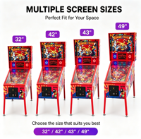 Machine de flipper virtuel grand format 2026, 1797 jeux, 4K, 49 pouces, 3 écrans, borne d'arcade numérique pour bar de jeux