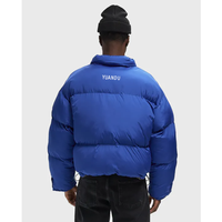 Vestes matelassées en nylon de haute qualité personnalisées OEM, manteaux à bulles rembourrés, vestes d'hiver décontractées pour l'extérieur, vestes en duvet pour hommes grandes tailles