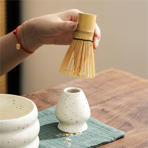 Kit de matcha <span class=keywords><strong>moins</strong></span> <span class=keywords><strong>cher</strong></span>, 100% naturel, fouet à matcha en bambou fait à la main, boîte à matcha en céramique pour la maison - Product Image 6