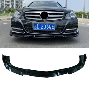 Para Mercedes Clase C W204 2009-2014 versión Normal accesorios Spoiler frontal Splitter parachoques labio