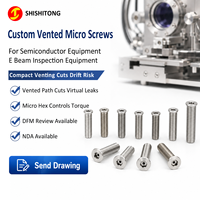 Vis micro sur mesure en titane 316L 304 à tête basse ventilée et à six pans creux, fabriquée pour les équipements à faisceau ionique focalisé