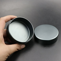 Latas de almacenamiento de viaje a prueba de polvo a prueba de humedad selladas roscadas de gran capacidad de aleación de aluminio, caja de medicina portátil para aperitivos