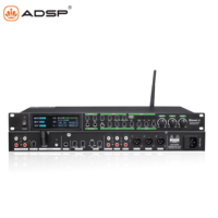 Système audio métallique 3 canaux ADSP K6L avec connectivité coaxiale, optique et USB, et télécommande pour usage domestique/KTV
