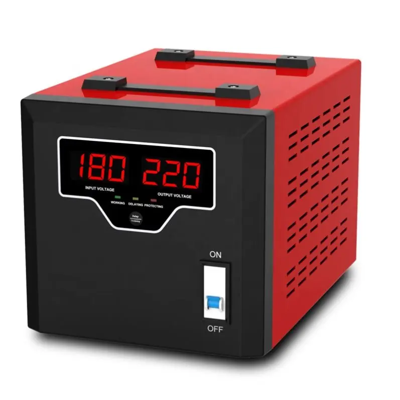 Regulador de voltagem automática da europa, 8000/10000w, uso doméstico, estabilizador de tensão 220v ac