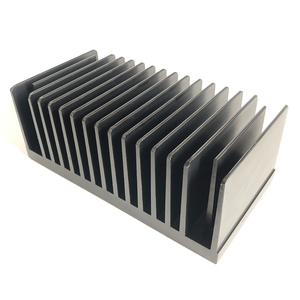 Đen Anodized tùy chỉnh Nhôm dẫn tản nhiệt 216(W)* 83(H)* 110(L)mm nước bằng chứng ánh sáng tản nhiệt thụ động tản nhiệt đùn - Product Image 2