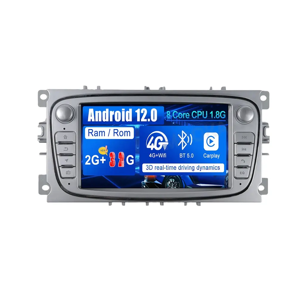Radio con GPS para coche, reproductor con Android, 7 pulgadas, DVD, estéreo, unidad principal de navegación