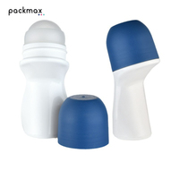 Fabrieksdirect nieuwe 50ml cilinder rollerfles met zeefdruk, geschikt voor deodorant, verkoelende middelen, muggenspray & serum